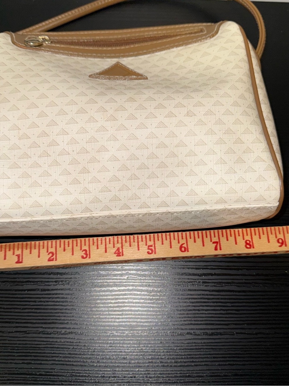 Liz Claiborne Cream and Tan VTG 80’s bag - Picture 2 of 7
